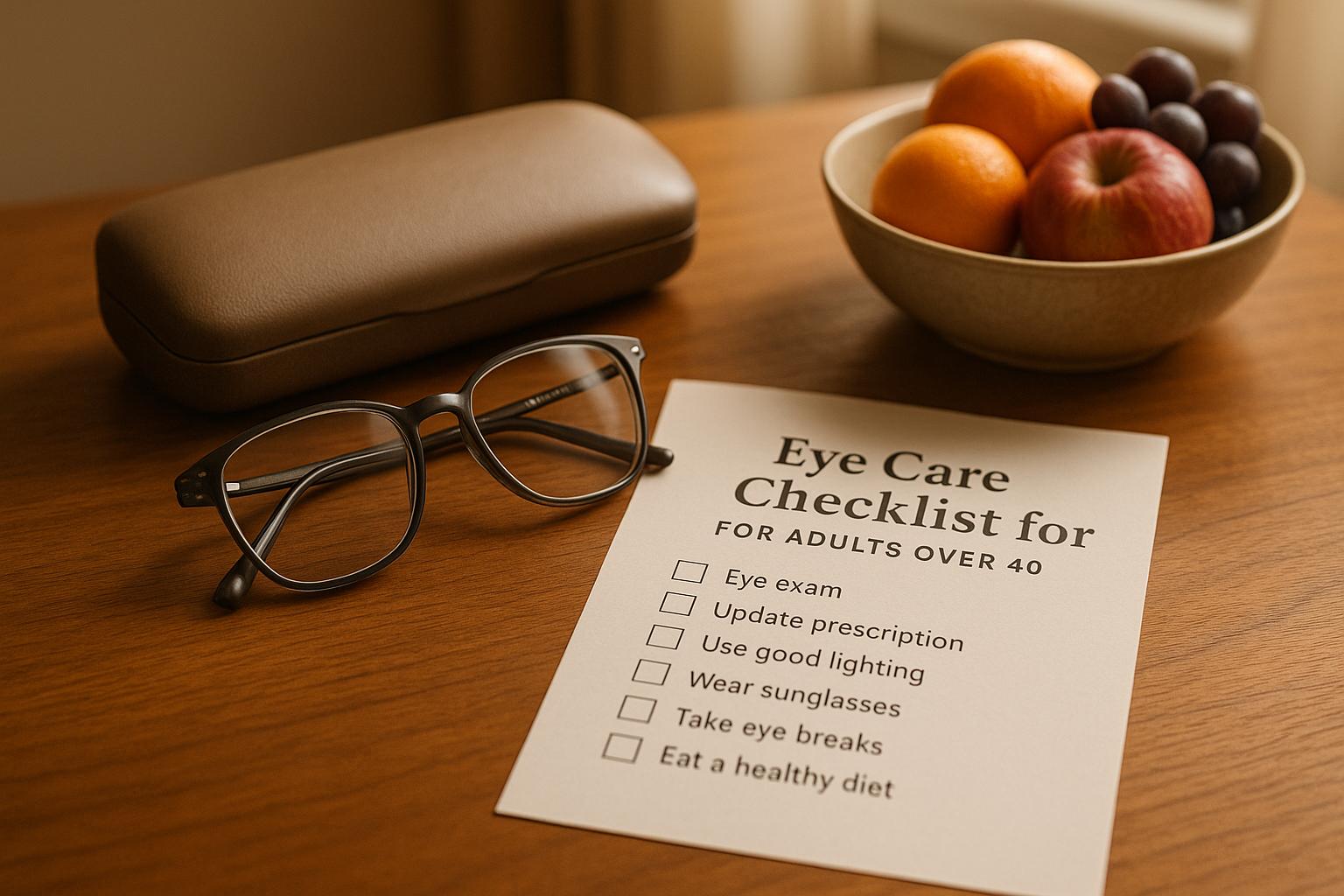 eye exam checklist